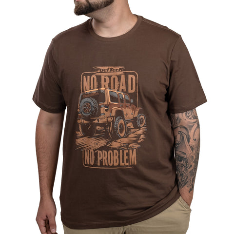 Camiseta Off Road FT - Frente com estampa No Road No Problem