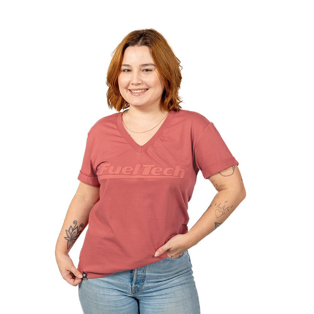 Camiseta BabyLook Terracota FuelTech