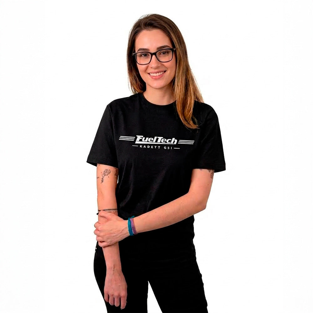 Camiseta Kadett GSI FT - modelo feminino, frente