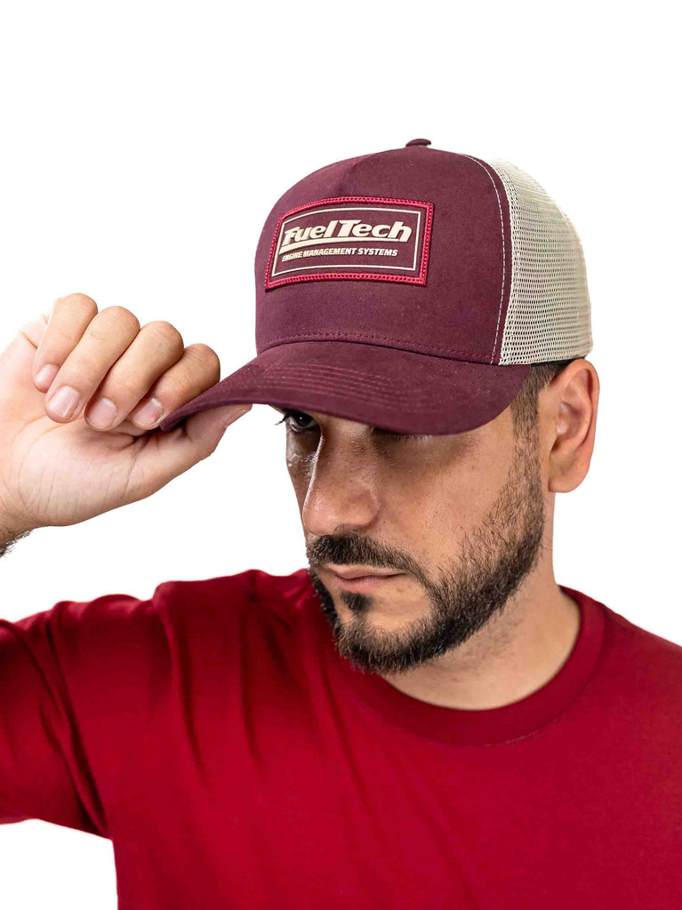 Boné Trucker Bordô FT